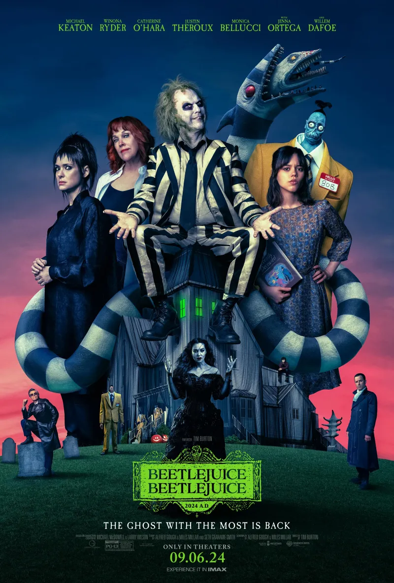 "Beetlejuice Beetlejuice" brings back classic characters like Lydia Deetz and Beetlejuice himself from the original film. (Photo courtesy of Deadline)