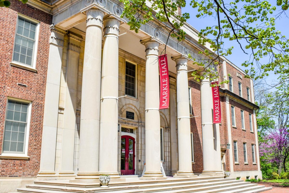 The admissions office is situated on the first floor of Markle Hall.