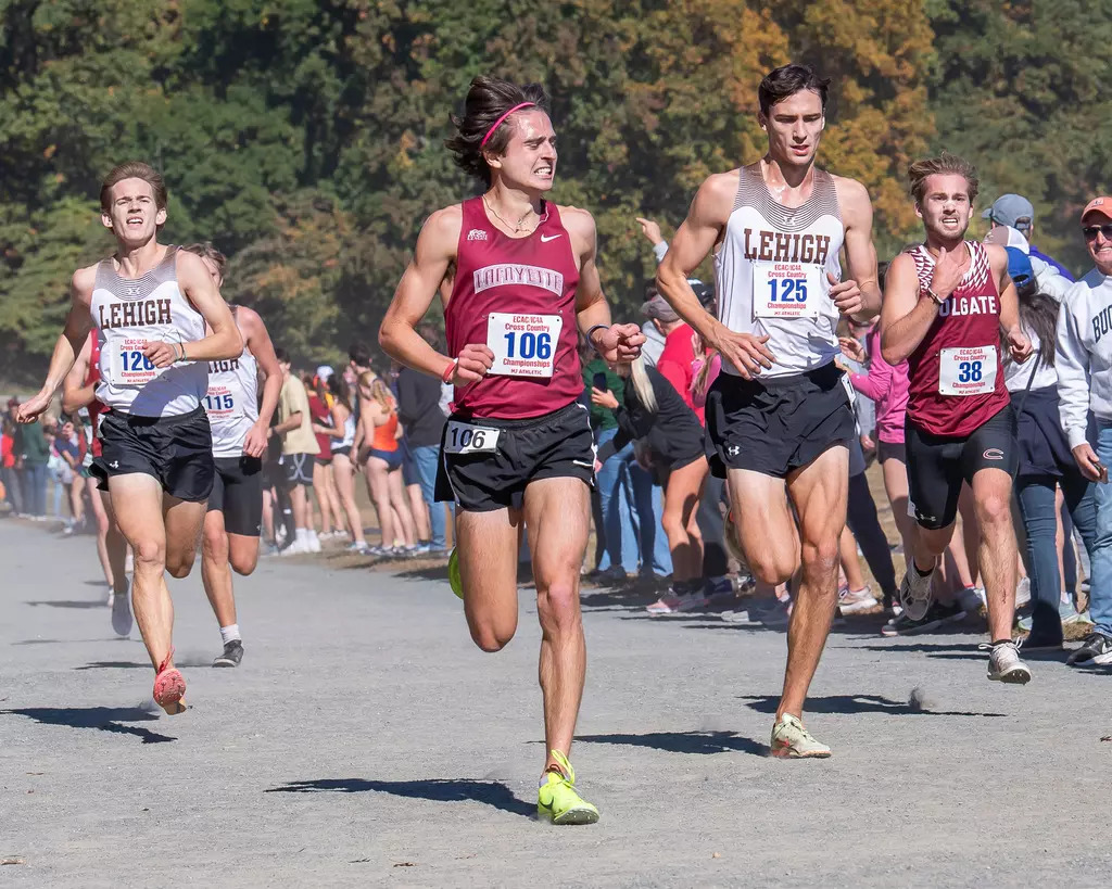 Junior Justin Brown finished 37th with a time of 25:20.9. (Photo courtesy of Lehigh Athletics)