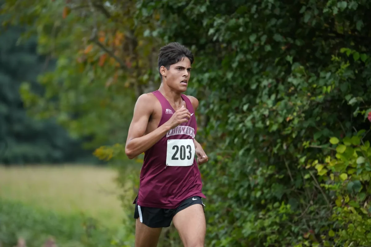 Senior Emil Arangala's 25:13.1 finish led the way for the Leopards. (Photo courtesy of GoLeopards)