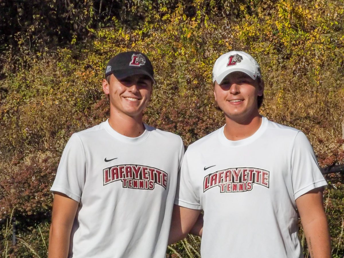 Freshmen Tyler and Aidan Mahaffey are looking to double up on the tennis team this year.