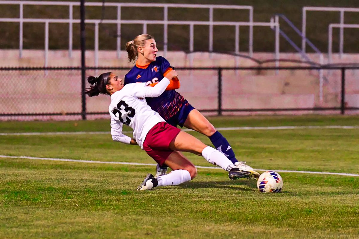 Senior midfielder Alexa Jindal played in her last game as a Leopard against Navy on Wednesday. (Photo by Hannah Ally for GoLeopards)