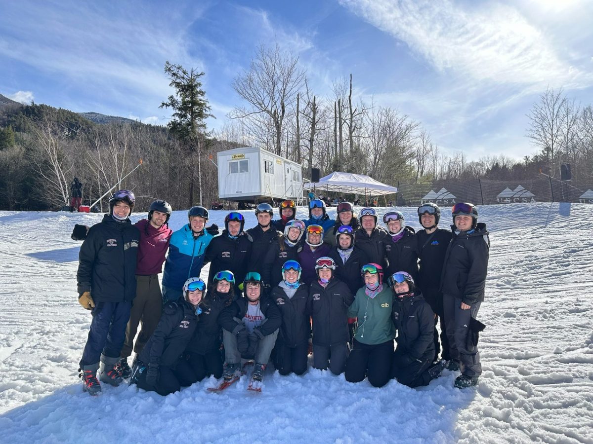 The ski and snowboarding team is gearing up to start its season in January. (Photo courtesy of Lindsay Correll '25)