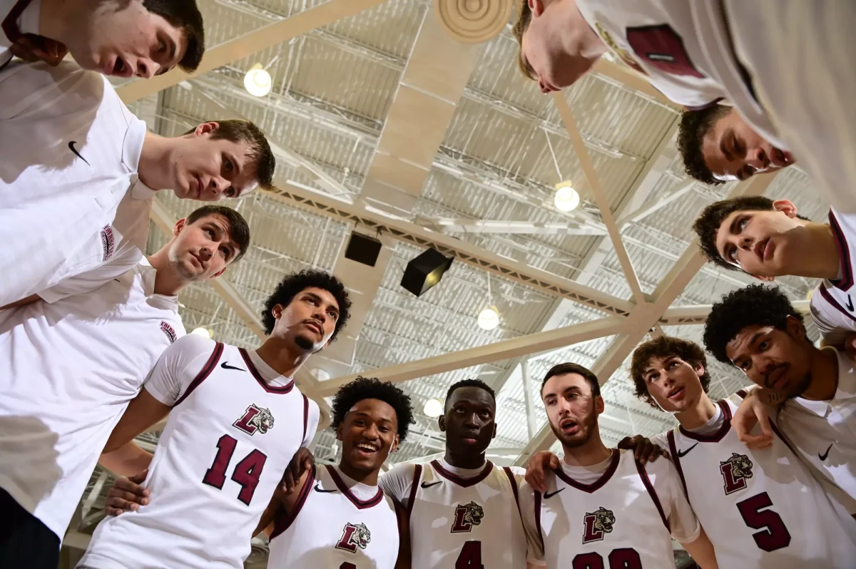 The men's basketball team hosted Rosemont College on Nov. 24 for its second home game of the season. (Photo by Hannah Ally for GoLeopards)