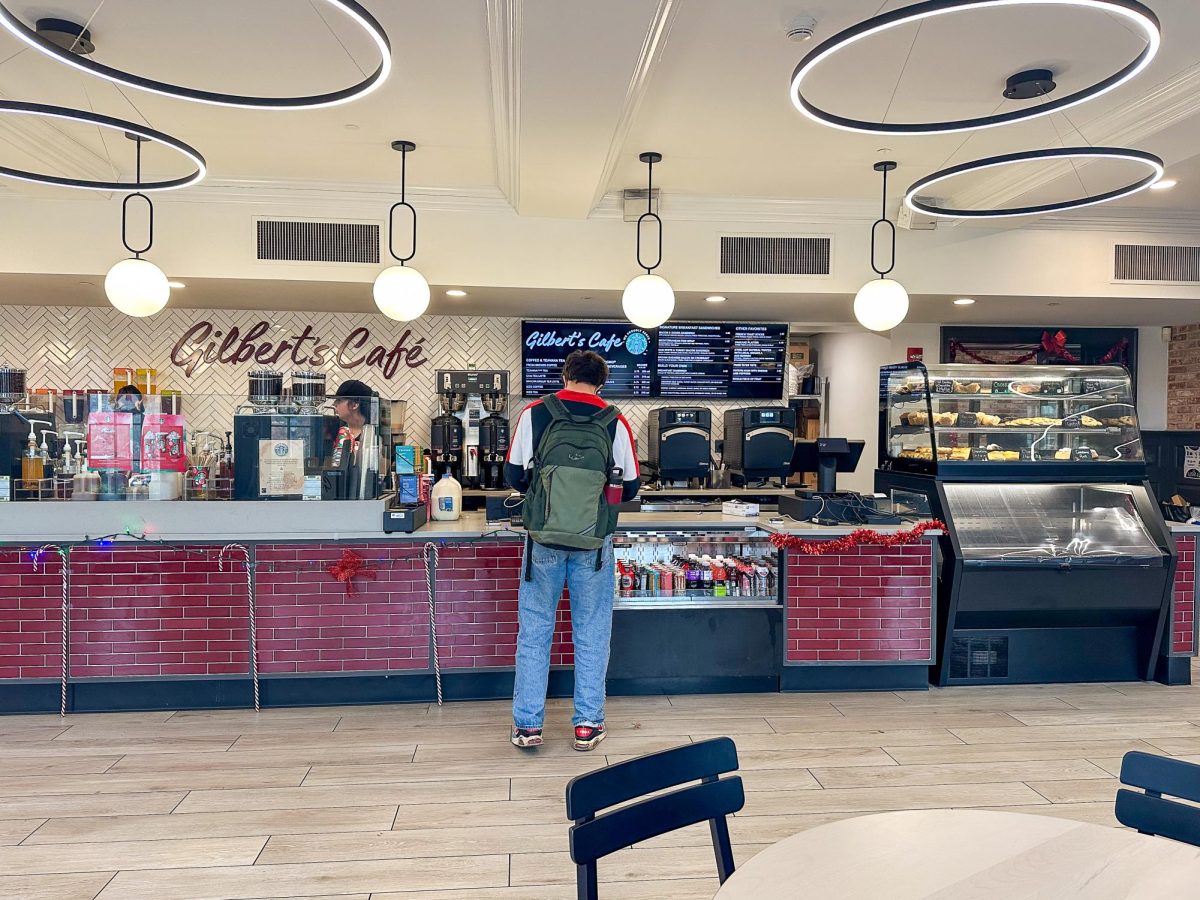 The recently remodeled Gilbert's Cafe now features a full Starbucks drink menu and breakfast food items.