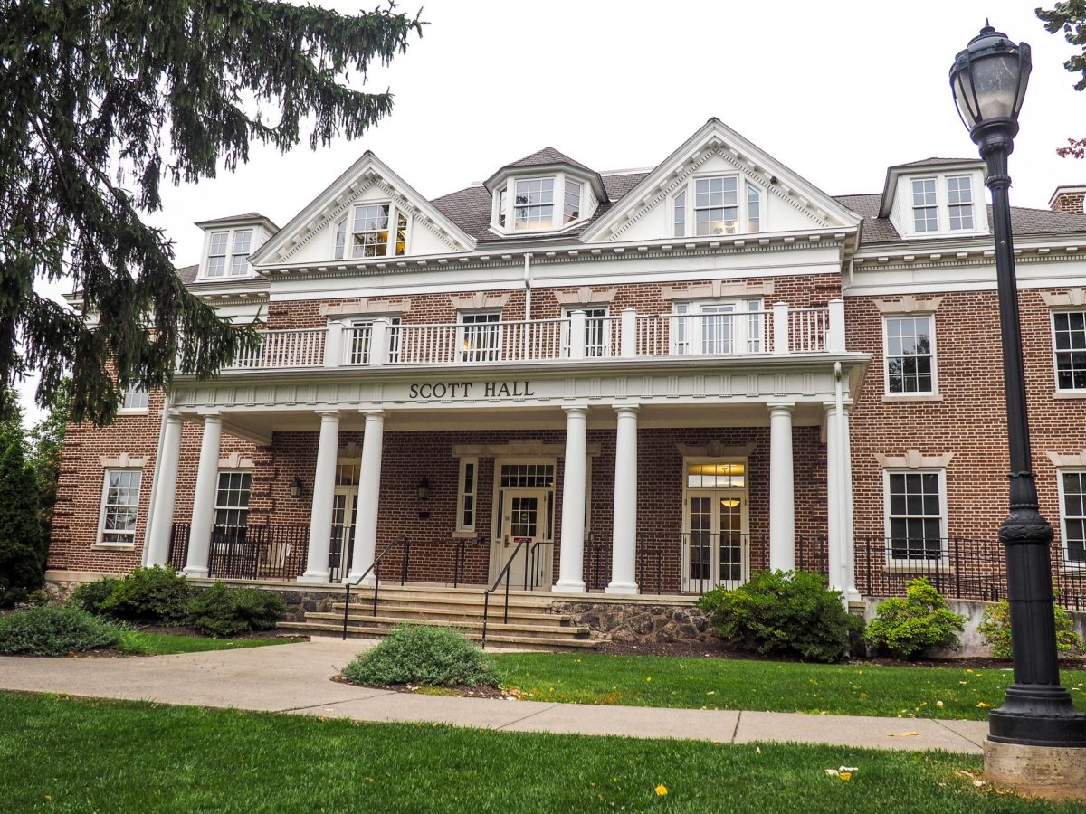 Scott Hall once belonged to the brothers of Phi Delta Theta fraternity, but was later sold to the college in the 1980s.