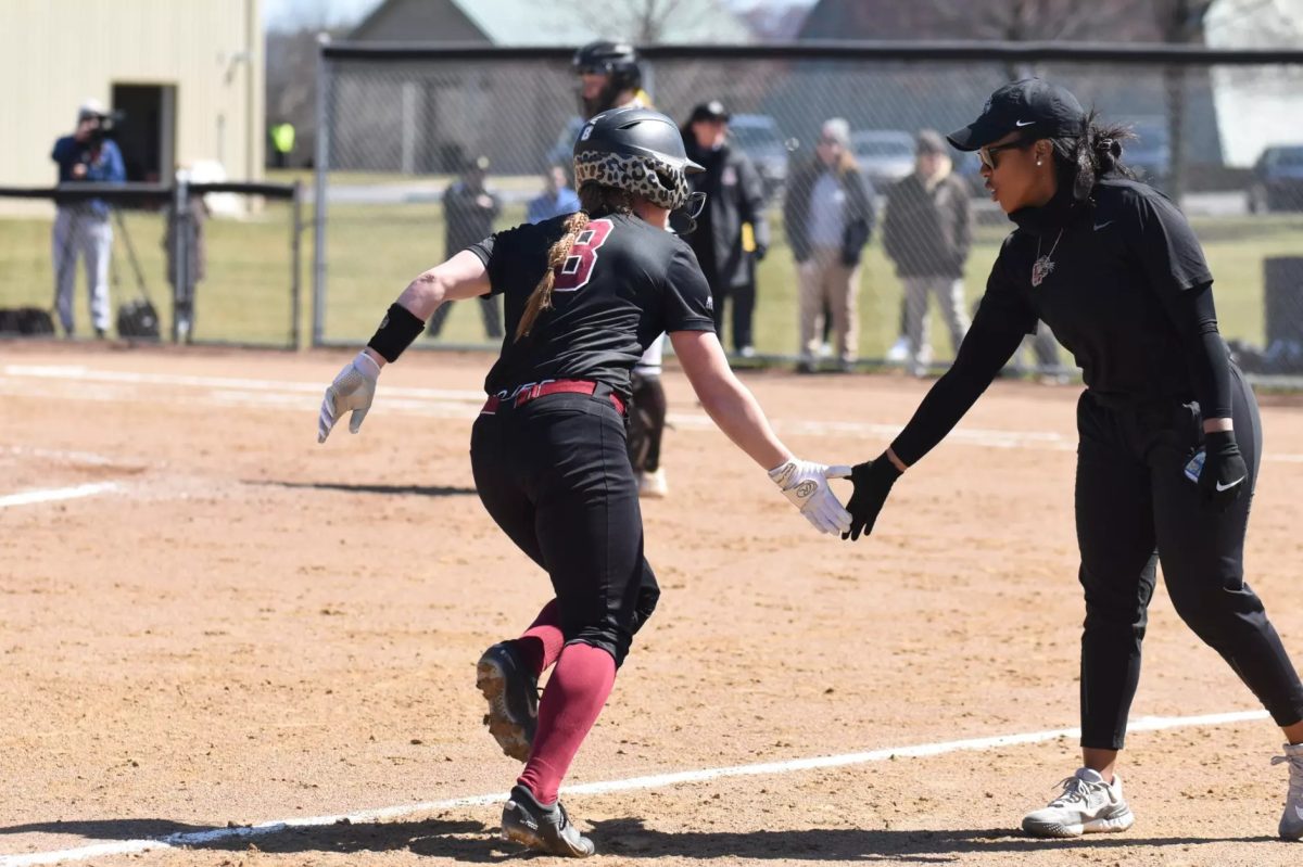 Former head coach Karavin Dew finished her Lafayette tenure with a 13-73-1 record. (Photo by Hannah Ally for GoLeopards)