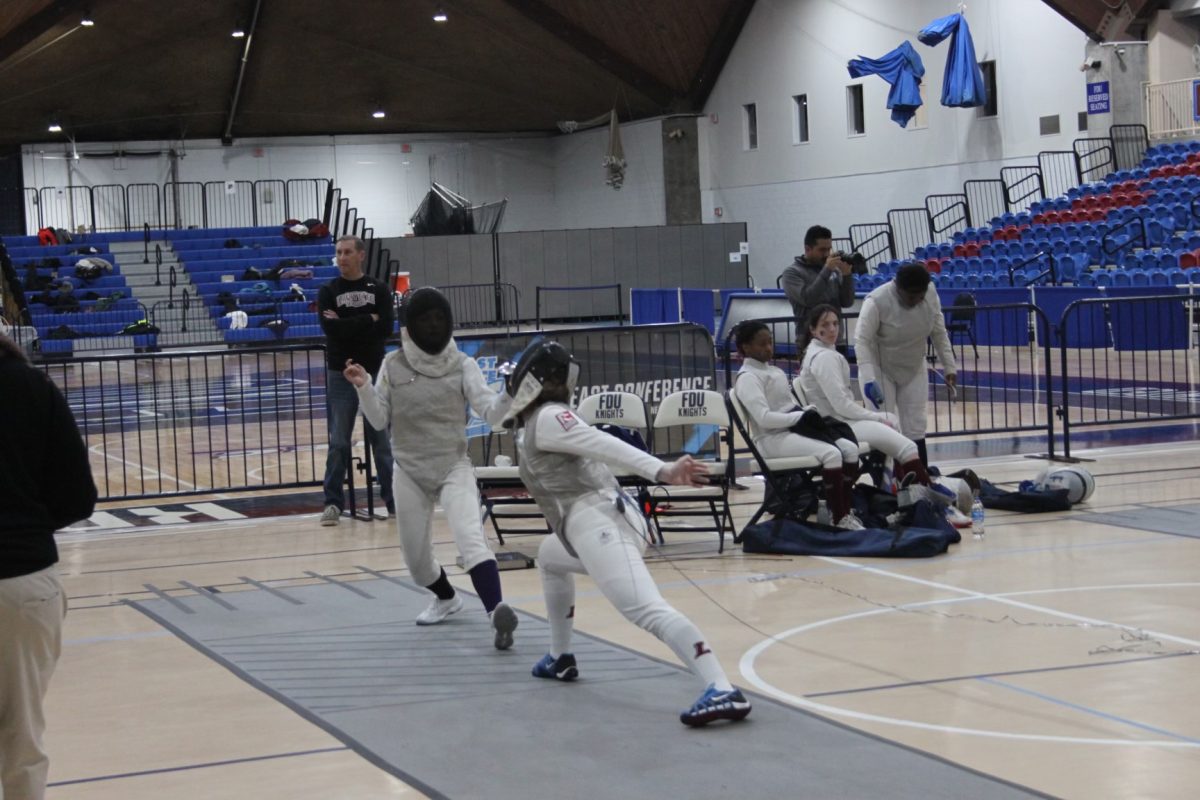 The women's fencing team went 72-12 in total bouts faced at the FDU Invitational. (Photo courtesy of Makenna McCall '27)