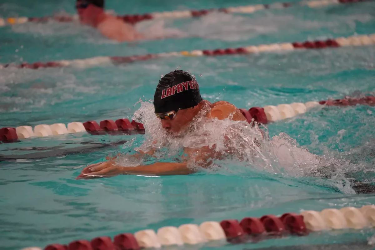 The swimming and diving team will take on the Patriot League Championship Feb. 19-22. (Photo by Trent Weaver for GoLeopards)