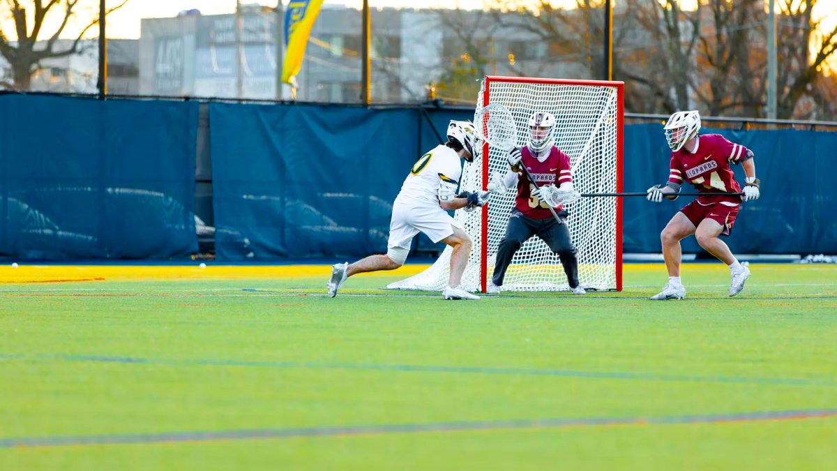 Junior goalkeeper Joe Doherty saved 15 shots in the men's lacrosse team's loss against Drexel University on Tuesday. (Photo courtesy of Drexel University Athletics)