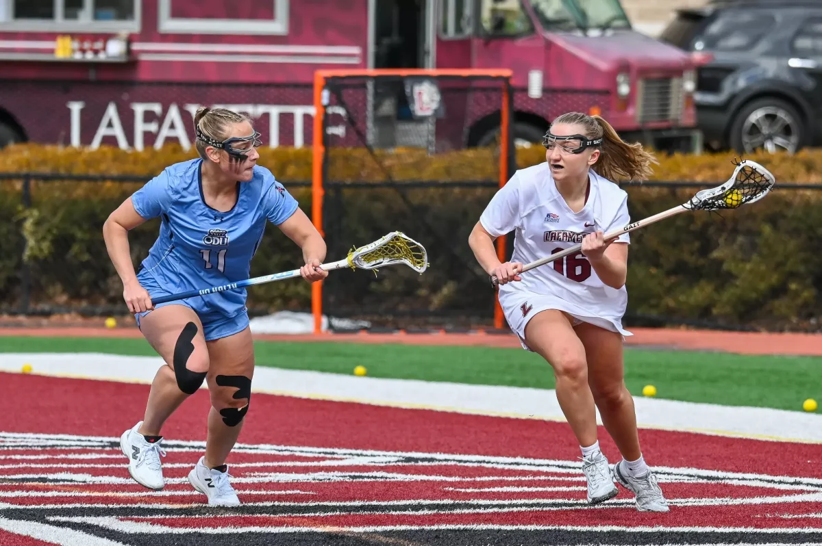 The women's lacrosse team begins its in-conference season on Saturday against Holy Cross. (Photo by George Varkanis for GoLeopards)