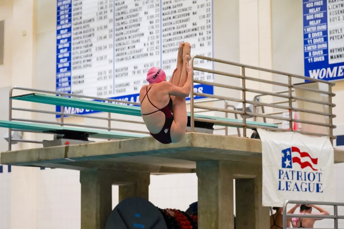 Senior Shaylee Daniels qualified for the NCAA Zone A Diving Championships for the first time in her collegiate career. (Photo courtesy of GoLeopards)