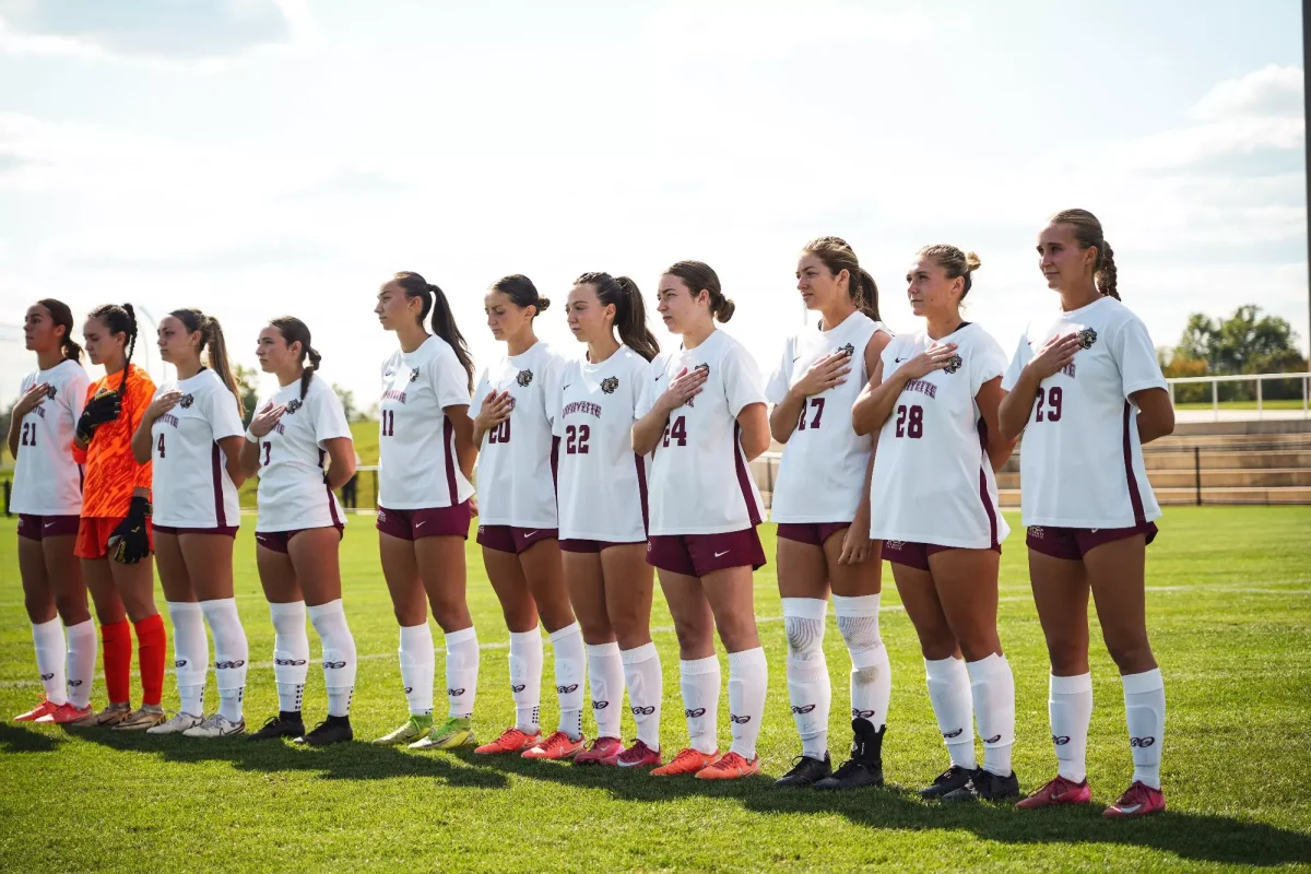 The women’s soccer team was outshot 13-6 in the tie against Colgate University. (Photo by Jasmin Lara for GoLeopards)