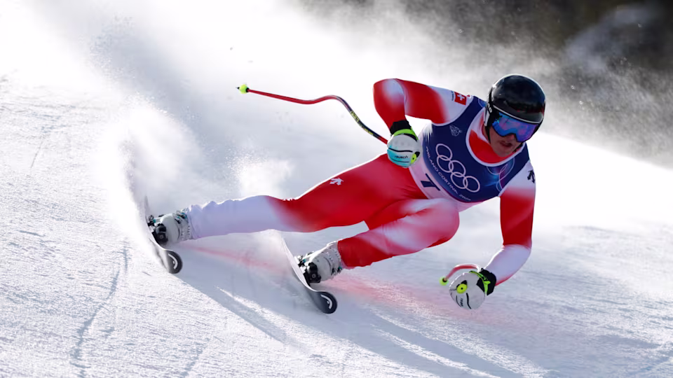 Franjo von Allmen has secured three medals through the first week of the Winter Olympics. (Photo courtesy of Olympics.com)