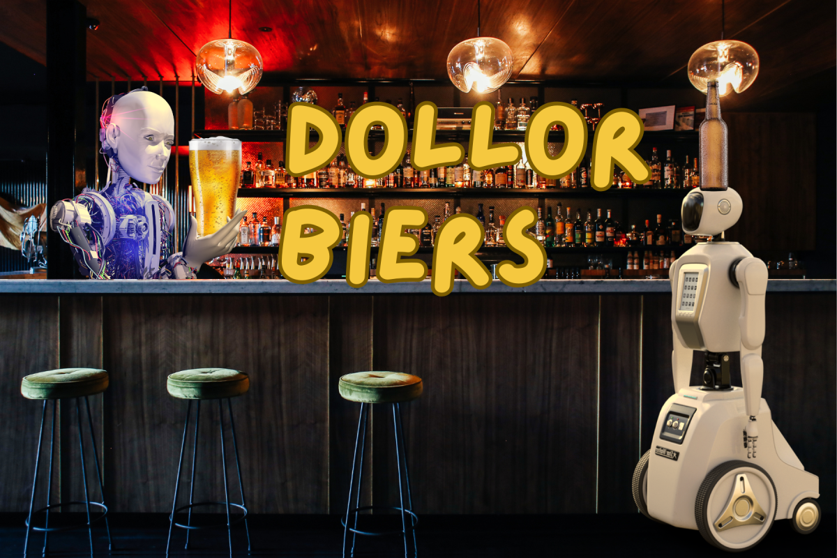 Milo's Place staff deny the allegation that robots have taken over the bar.