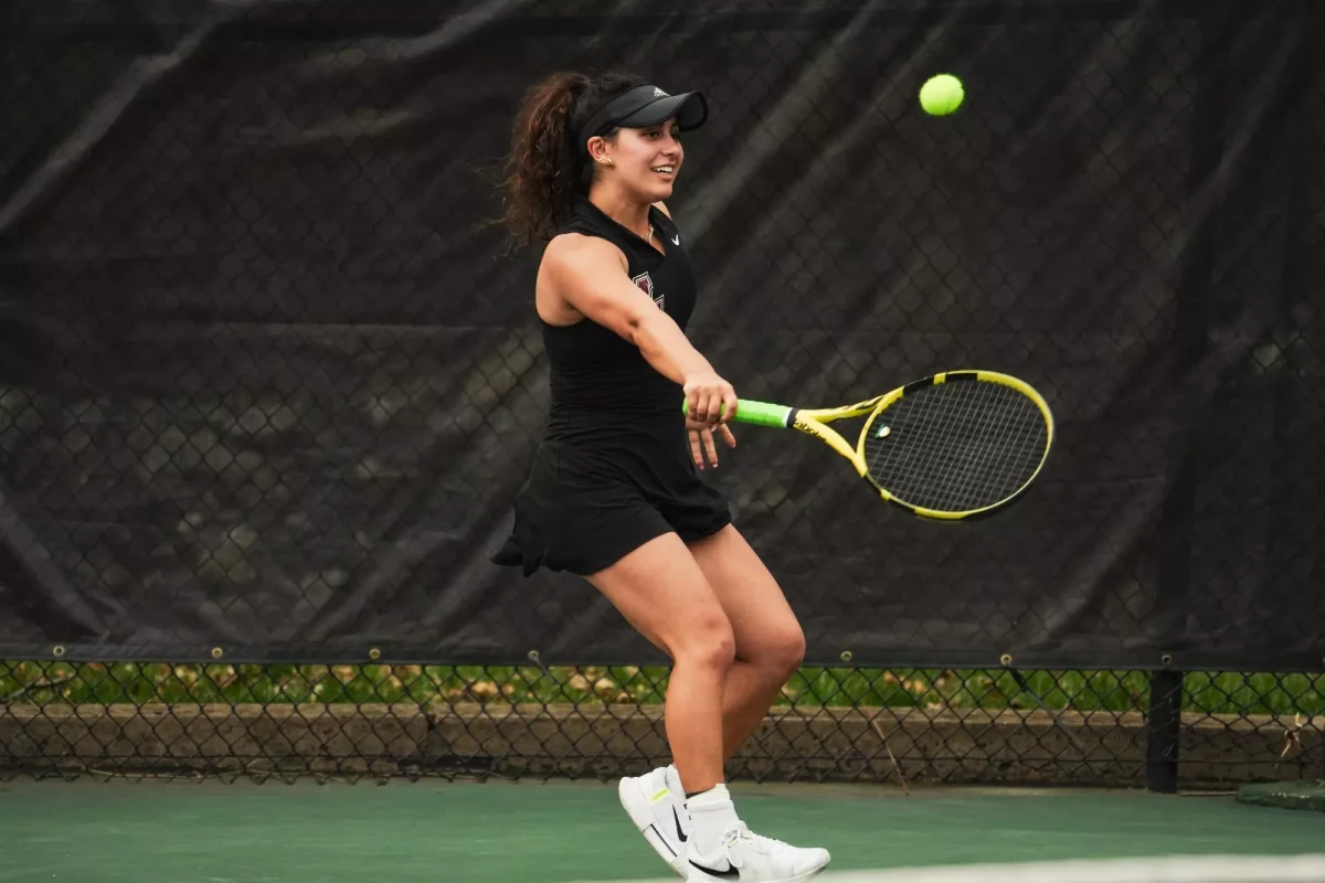 Sunday’s match against Duquesne University marked the women’s team's last competition before its conference schedule. (Photo by Jasmin Lara for GoLeopards)