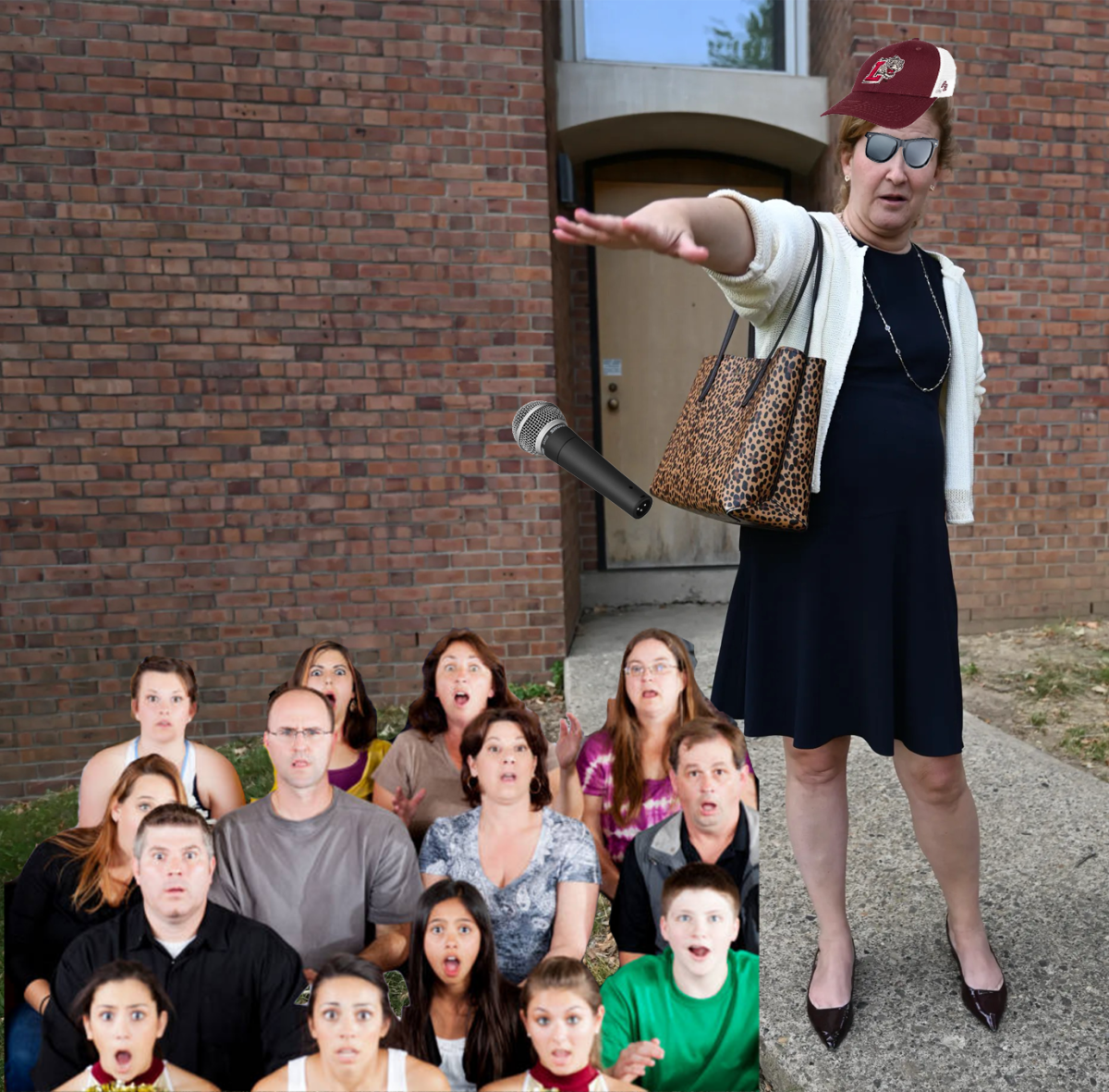 College President Nicole Hurd drops a fire bar.