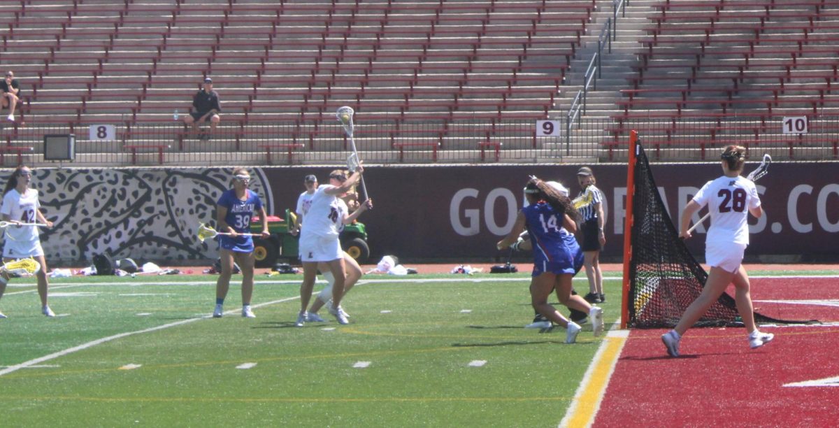 Senior attacker Kristin Igneri recorded her sixth and seventh career hat tricks against American University and Lehigh University.