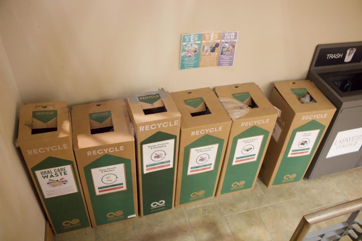 TerraCycle bins are used to sort everyday items that can’t go into single stream recycling.