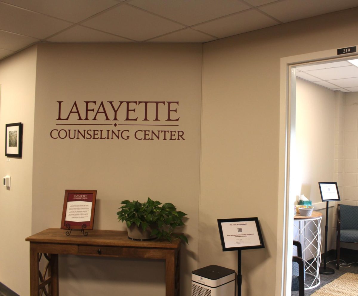 Lafayette College's counseling center is in the second floor of Bailey Health Center.