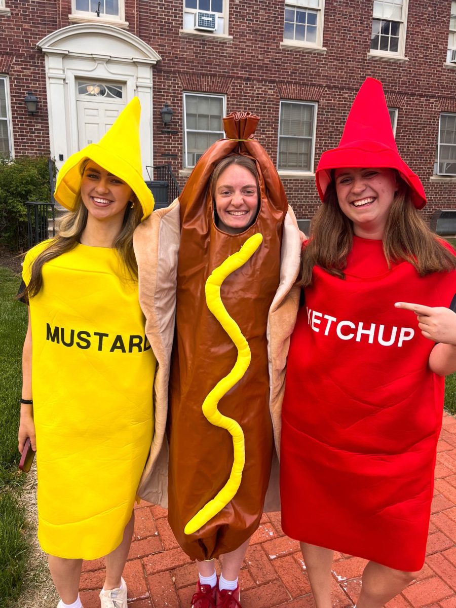 They let Jen wear the hot dog suit.