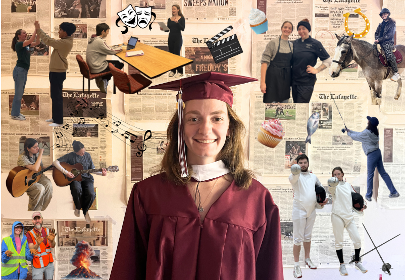 Jen and her many new friends. (Graphic by Jen Parsons '26)