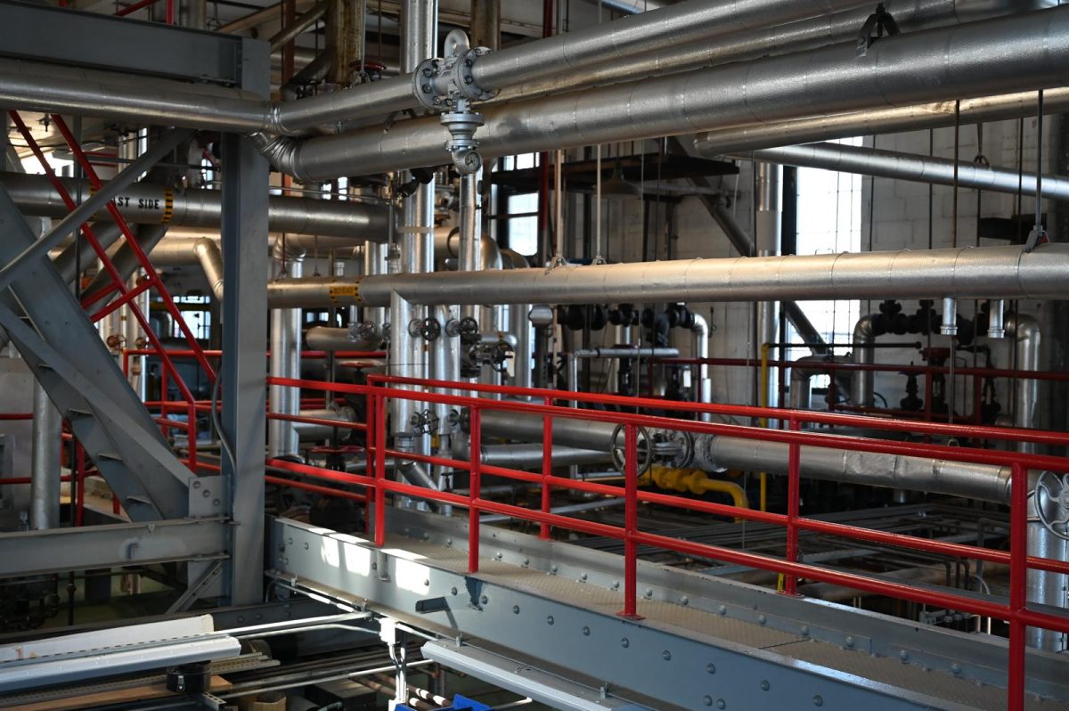 Much of Lafayette College’s heating comes from a steam plant on campus, which is responsible for roughly 56% of the campus’ direct emissions.